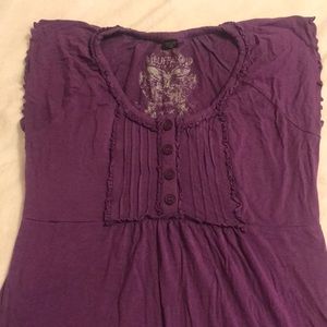 Buffalo Jeans Purple Empire Waist Top
